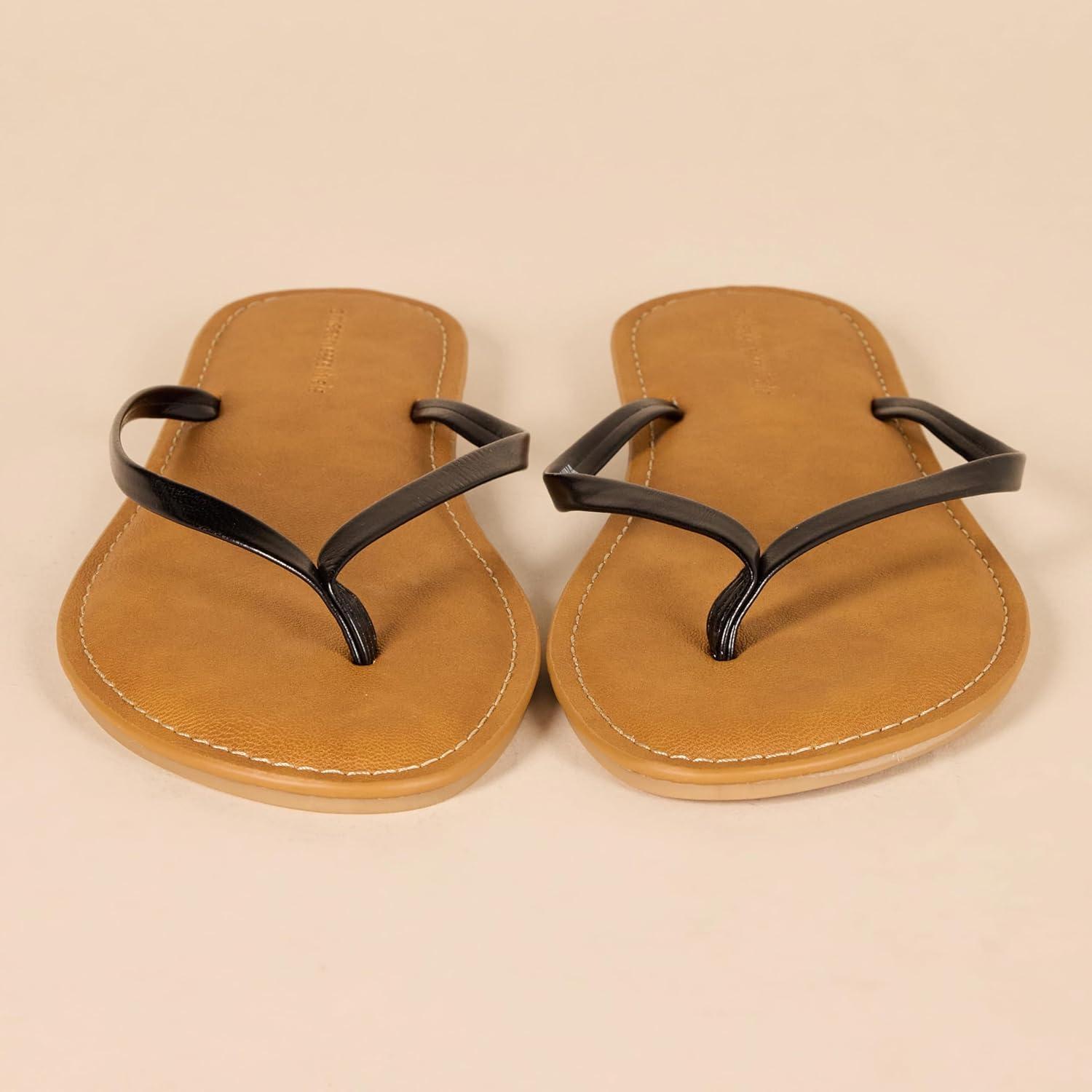 image:imageAmazon Essentials Femme Sandale TongNoir