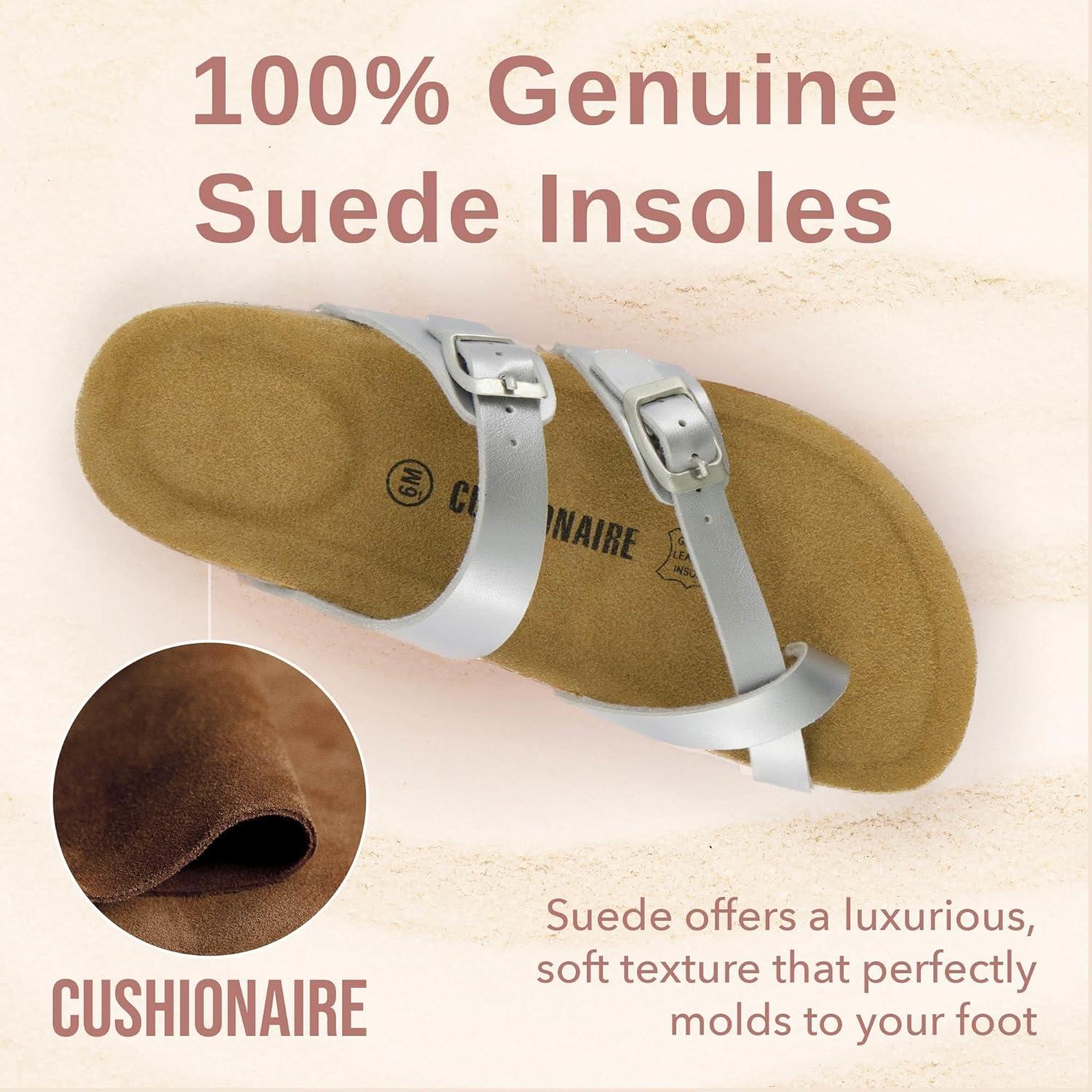 image:imageCUSHIONAIRE Luna Sandale glissanteFemmeArgent