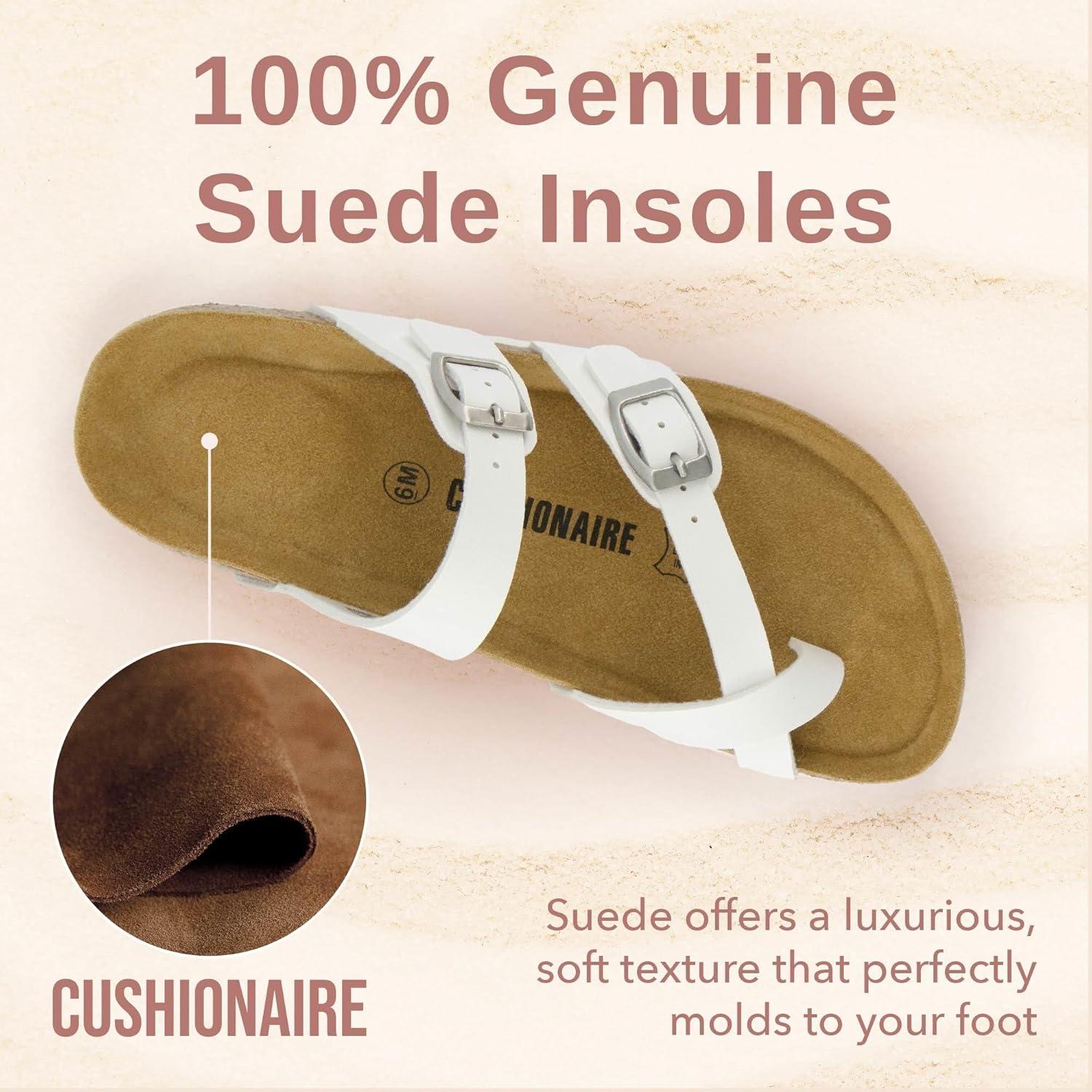 image:imageCUSHIONAIRE Luna Sandale glissanteFemmeBlanc