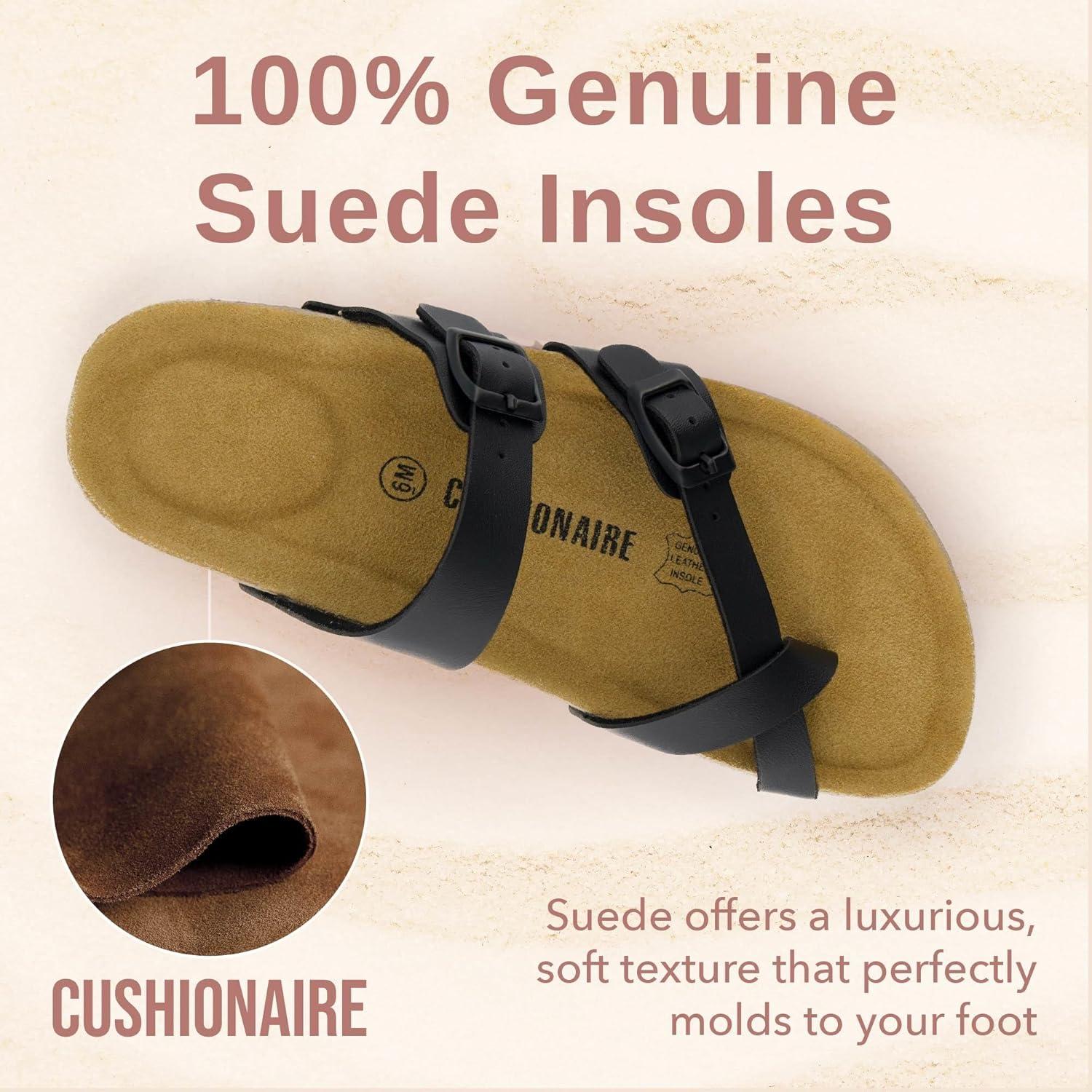 image:imageCUSHIONAIRE Luna Sandale glissanteFemmeNappa Noir