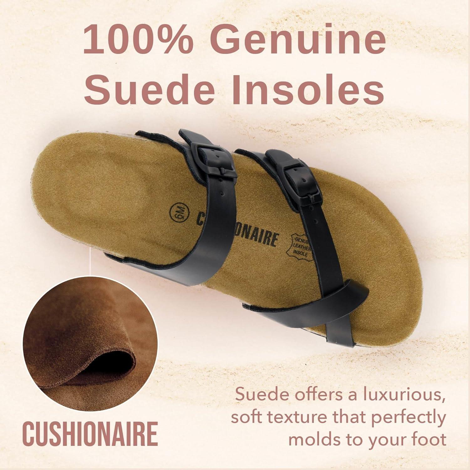 image:imageCUSHIONAIRE Luna Sandale glissanteFemmeNoir Huileux