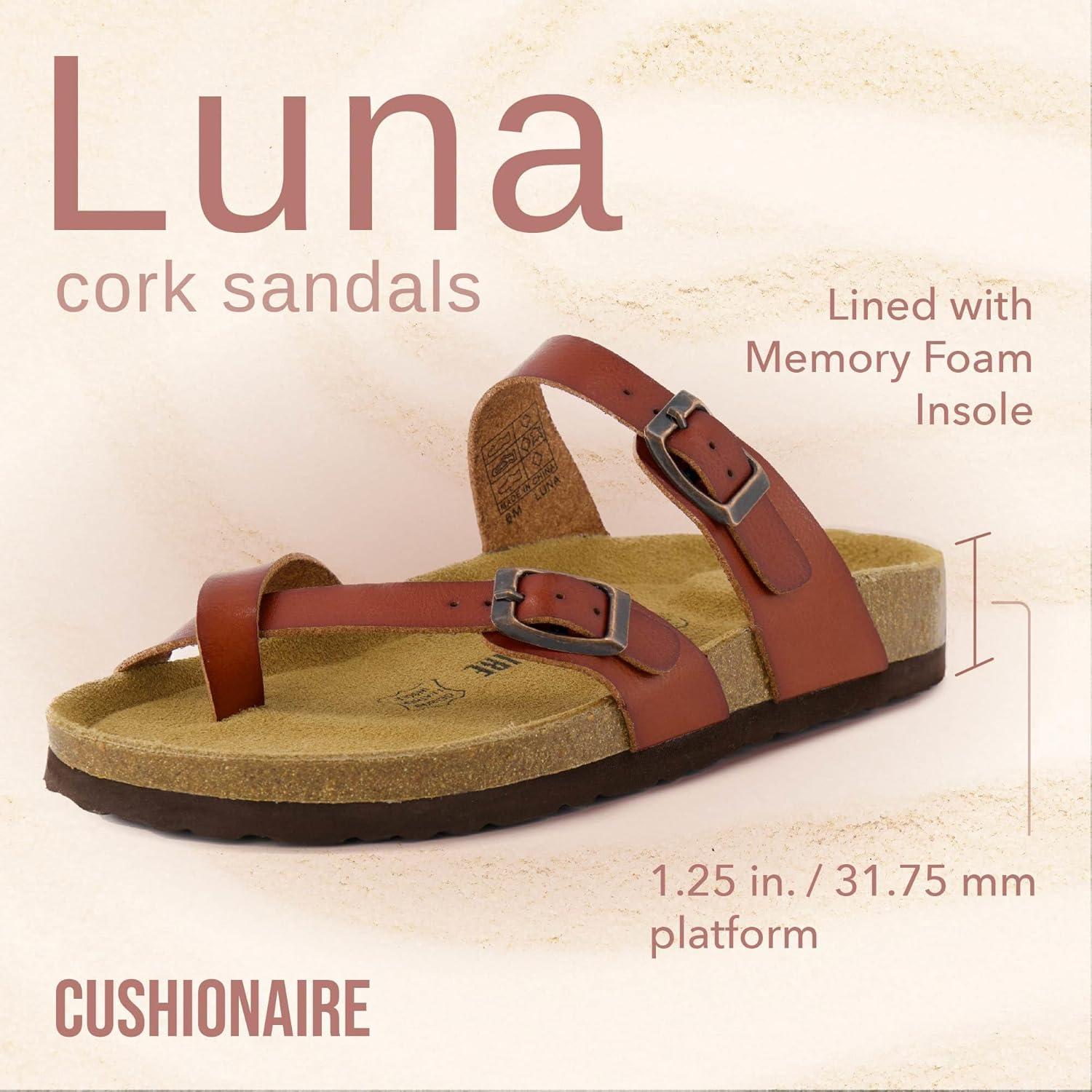 image:imageCUSHIONAIRE Luna Sandale glissanteFemmeWhisky