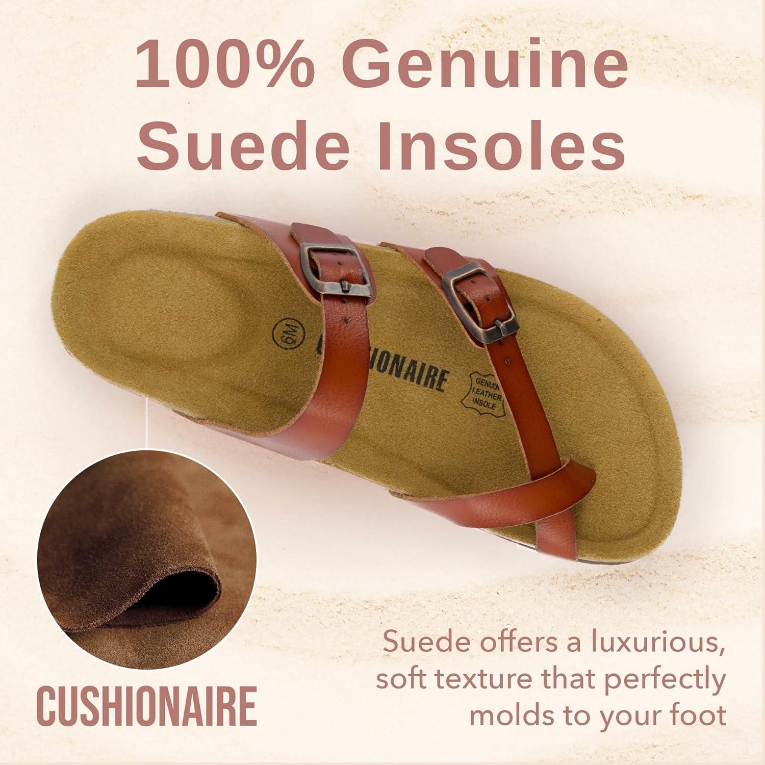 image:imageCUSHIONAIRE Luna Sandale glissanteFemmeWhisky