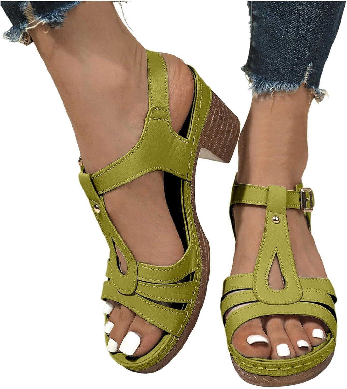 image:imageChaussures Pisa pour femme avec design bride dorteils talon central confortable polyvalentes pour un usage quotidien parfaites pour le printemps et lt fermeture boucle idales pour lesGn1