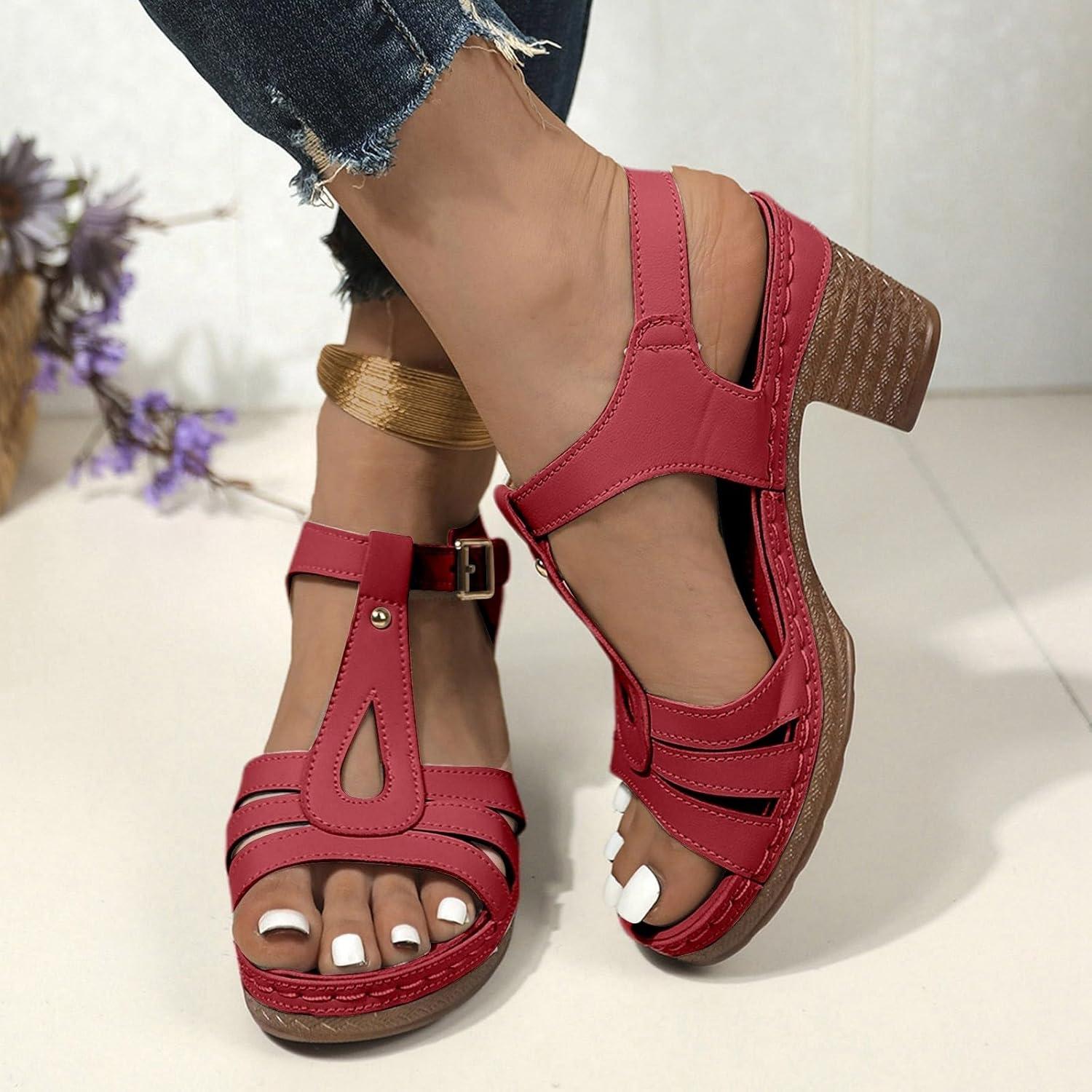 image:imageChaussures Pisa pour femme avec design bride dorteils talon central confortable polyvalentes pour un usage quotidien parfaites pour le printemps et lt fermeture boucle idales pour lesRd2