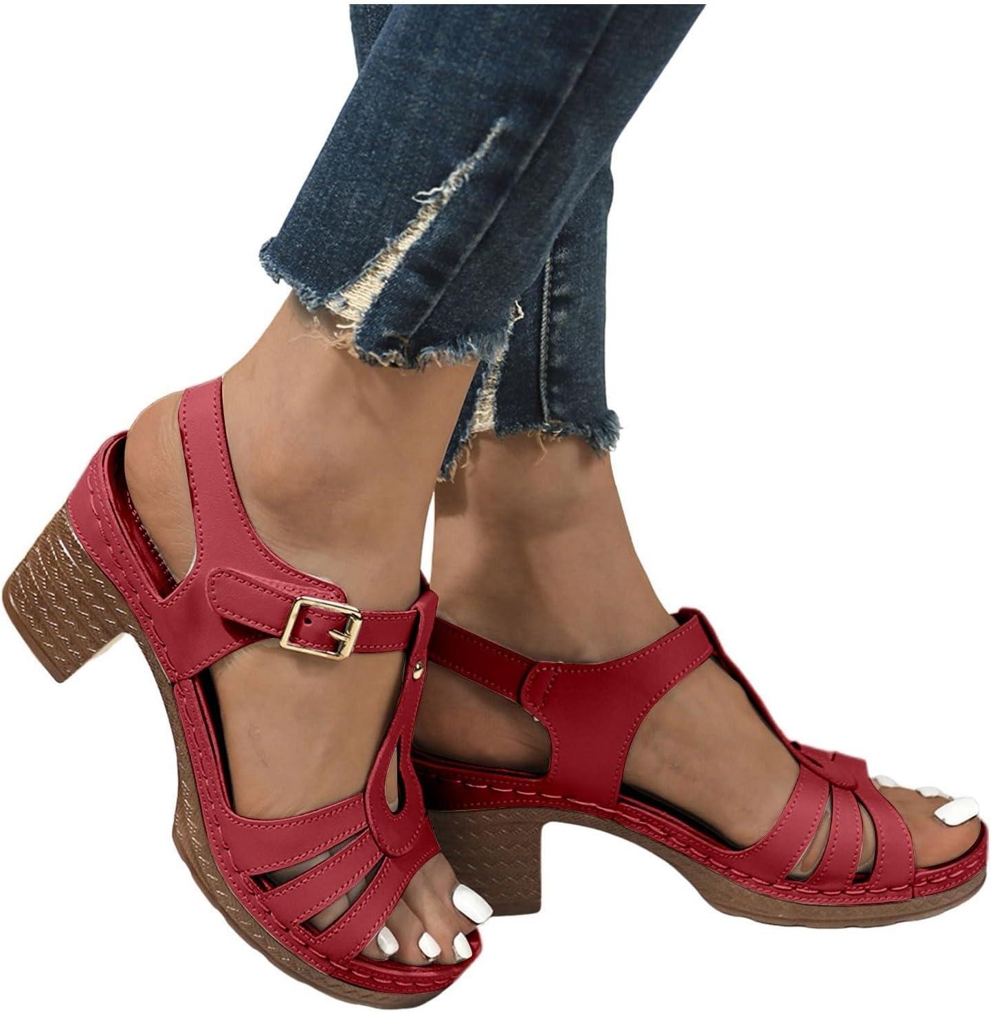 image:imageChaussures Pisa pour femme avec design bride dorteils talon central confortable polyvalentes pour un usage quotidien parfaites pour le printemps et lt fermeture boucle idales pour lesRd2