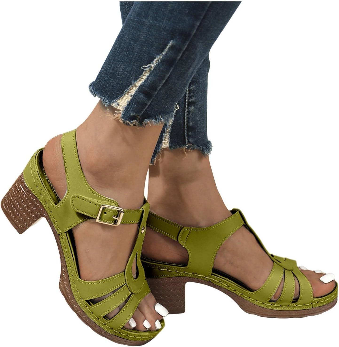 image:imageChaussures Pisa pour femme avec design bride dorteils talon central confortable polyvalentes pour un usage quotidien parfaites pour le printemps et lt fermeture boucle idales pour lesGn1