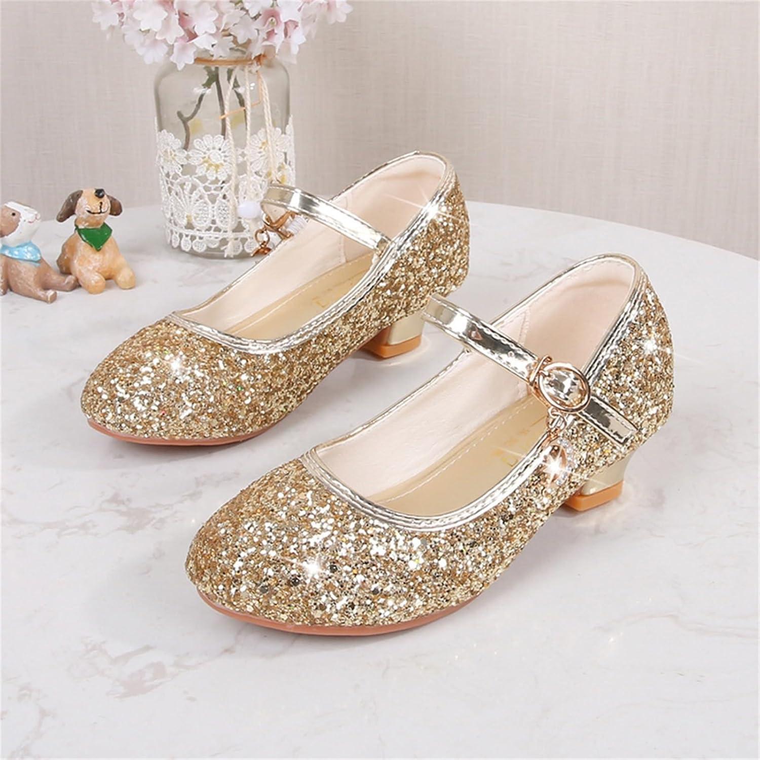 image:imageChaussures de Danse Femme Ferme Argent Chaussures Talons lgant Doux Sandales Antidrapant avec Strass Chaussures de Mode Noir Chaussures Ballerine Femme Professionnel pour Cocktail SoireOr