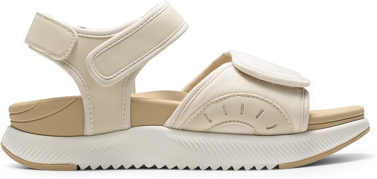 image:imageDREAM PAIRS Sandales Athltiques pour Femmes Confortable et Antidrapantes Sandale de Extrieur Pratique DWUMST2507Beige