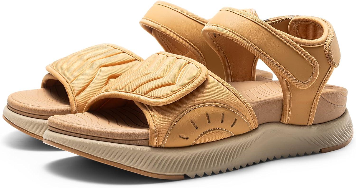 image:imageDREAM PAIRS Sandales Athltiques pour Femmes Confortable et Antidrapantes Sandale de Extrieur Pratique DWUMST2507Brun