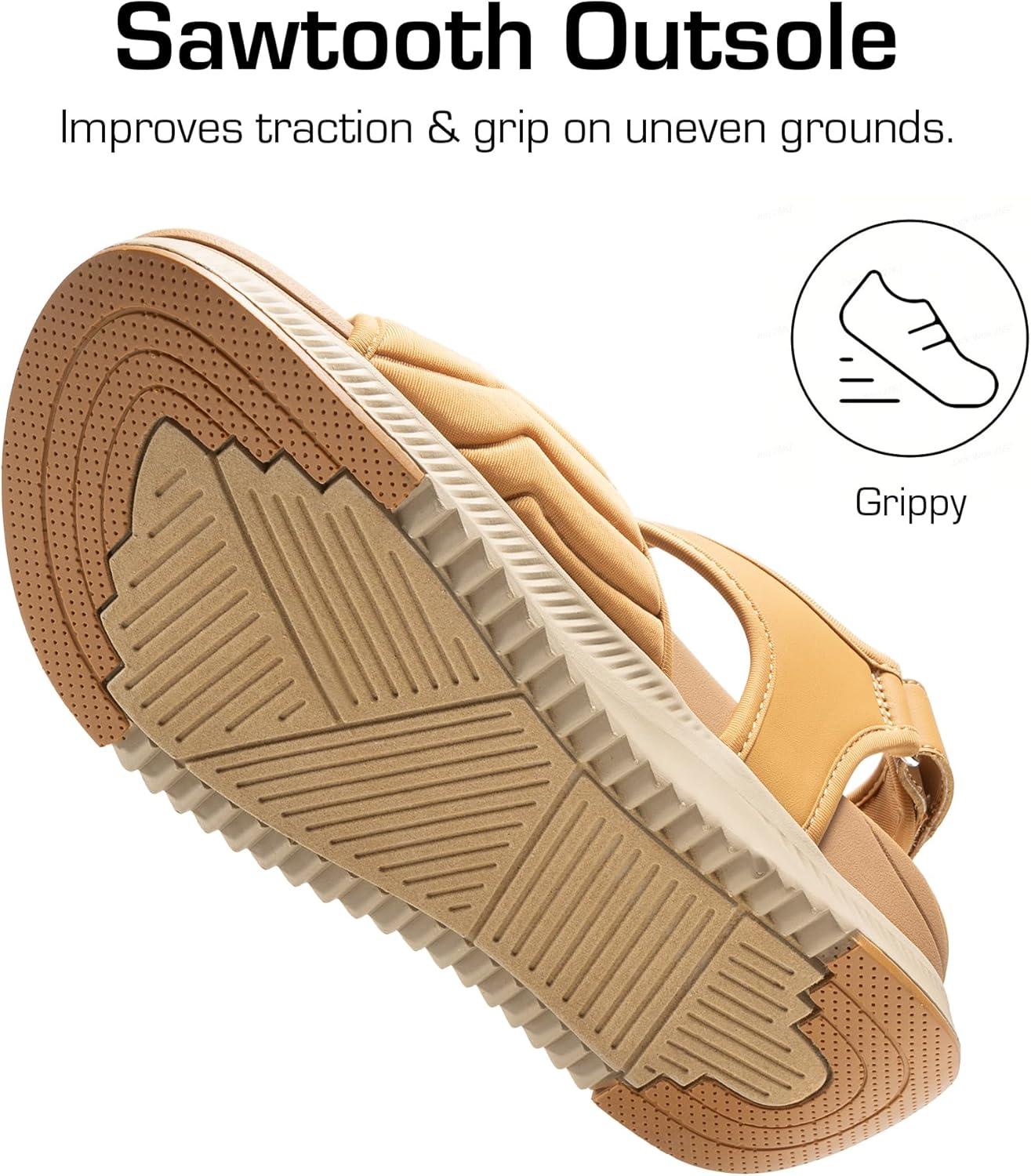image:imageDREAM PAIRS Sandales Athltiques pour Femmes Confortable et Antidrapantes Sandale de Extrieur Pratique DWUMST2507Brun