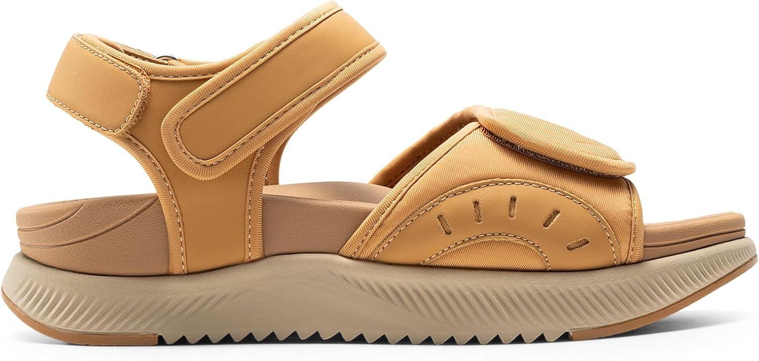 image:imageDREAM PAIRS Sandales Athltiques pour Femmes Confortable et Antidrapantes Sandale de Extrieur Pratique DWUMST2507Brun