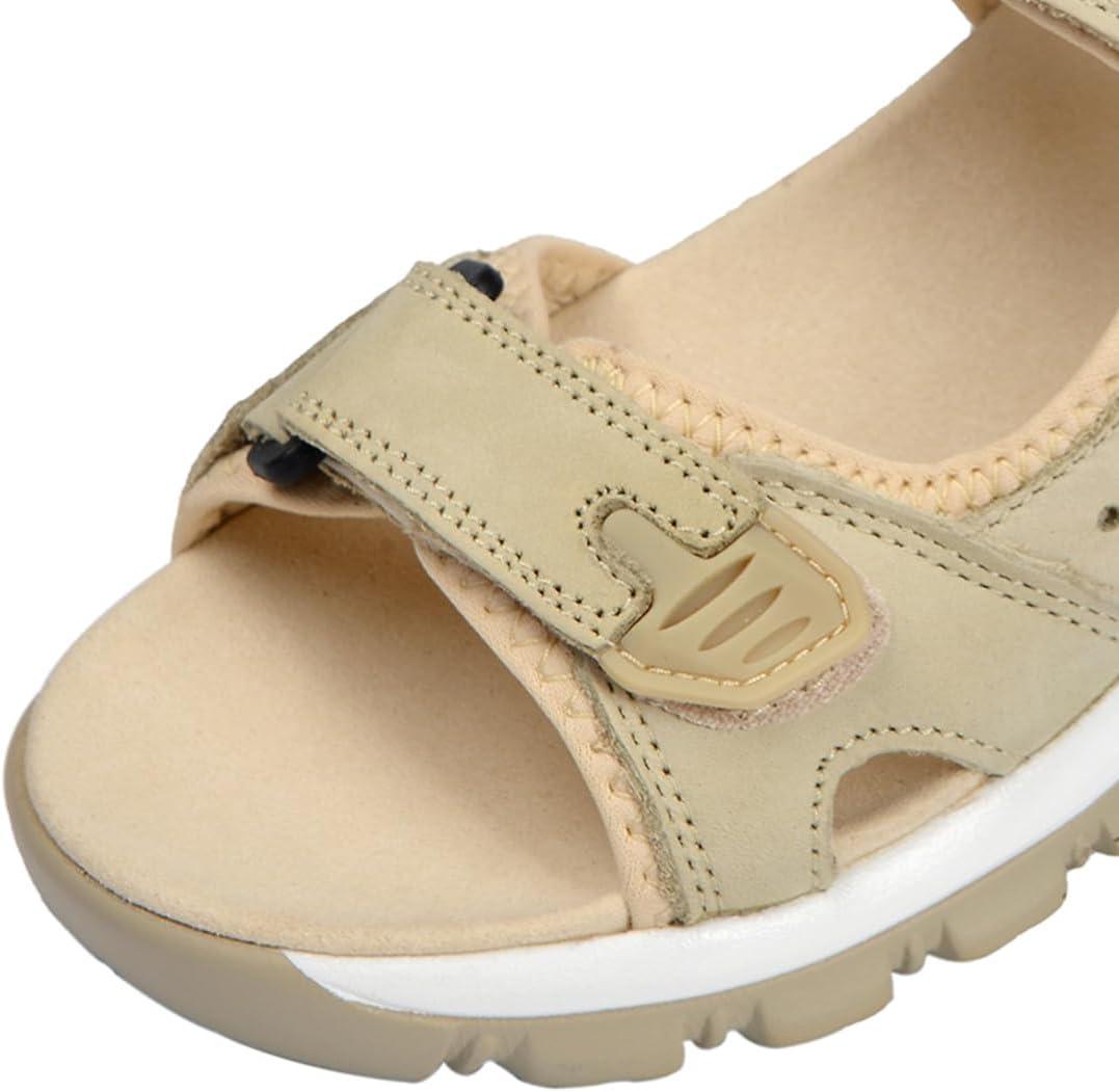 image:imageHarssidanzar Sandales en Cuir pour Femmes Randonne et Sport dExtrieur SL256EUBeige
