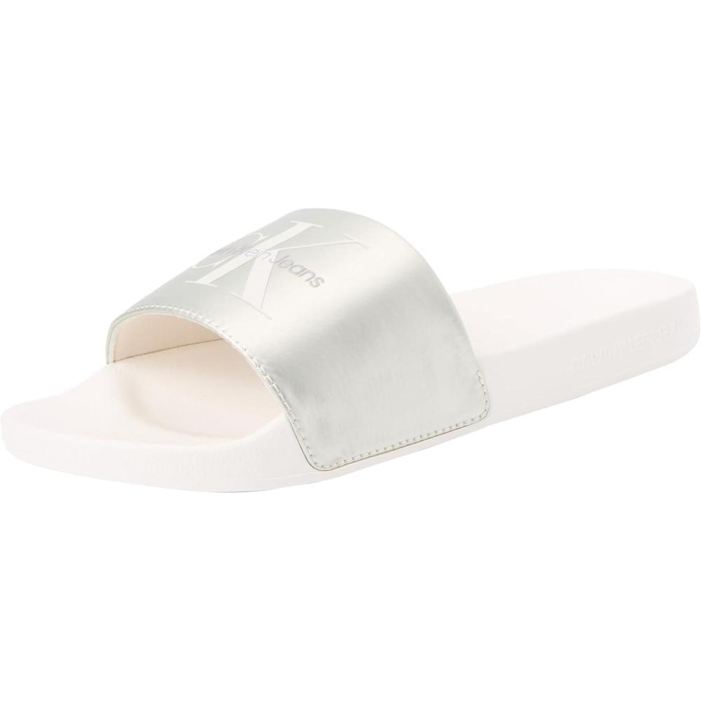 image:imageCalvin Klein Mules en Toile recycle FemmeBeige Creamy White Eggshell