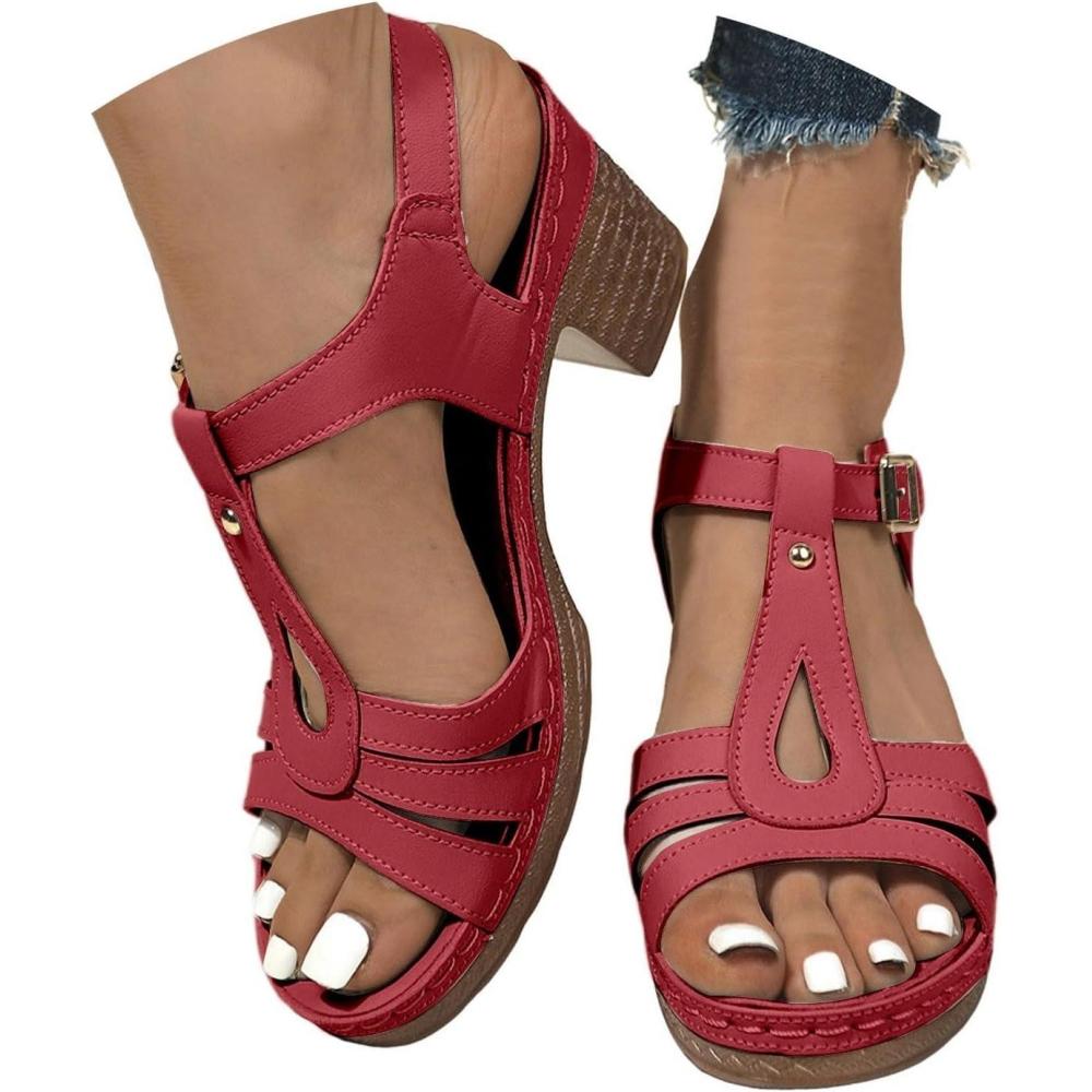 image:imageChaussures Pisa pour femme avec design bride dorteils talon central confortable polyvalentes pour un usage quotidien parfaites pour le printemps et lt fermeture boucle idales pour lesRd2