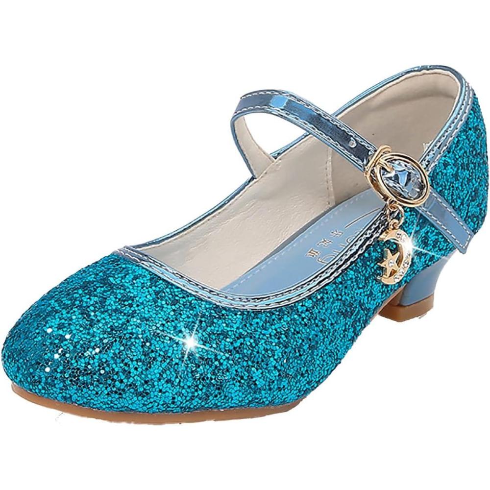 image:imageChaussures de Danse Femme Ferme Argent Chaussures Talons lgant Doux Sandales Antidrapant avec Strass Chaussures de Mode Noir Chaussures Ballerine Femme Professionnel pour Cocktail SoireBleu