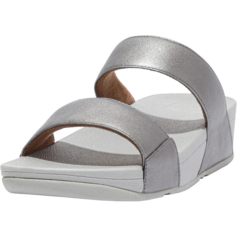 image:imageFitflop Femme Lulu Slide Sandales en cuirZinnfarben