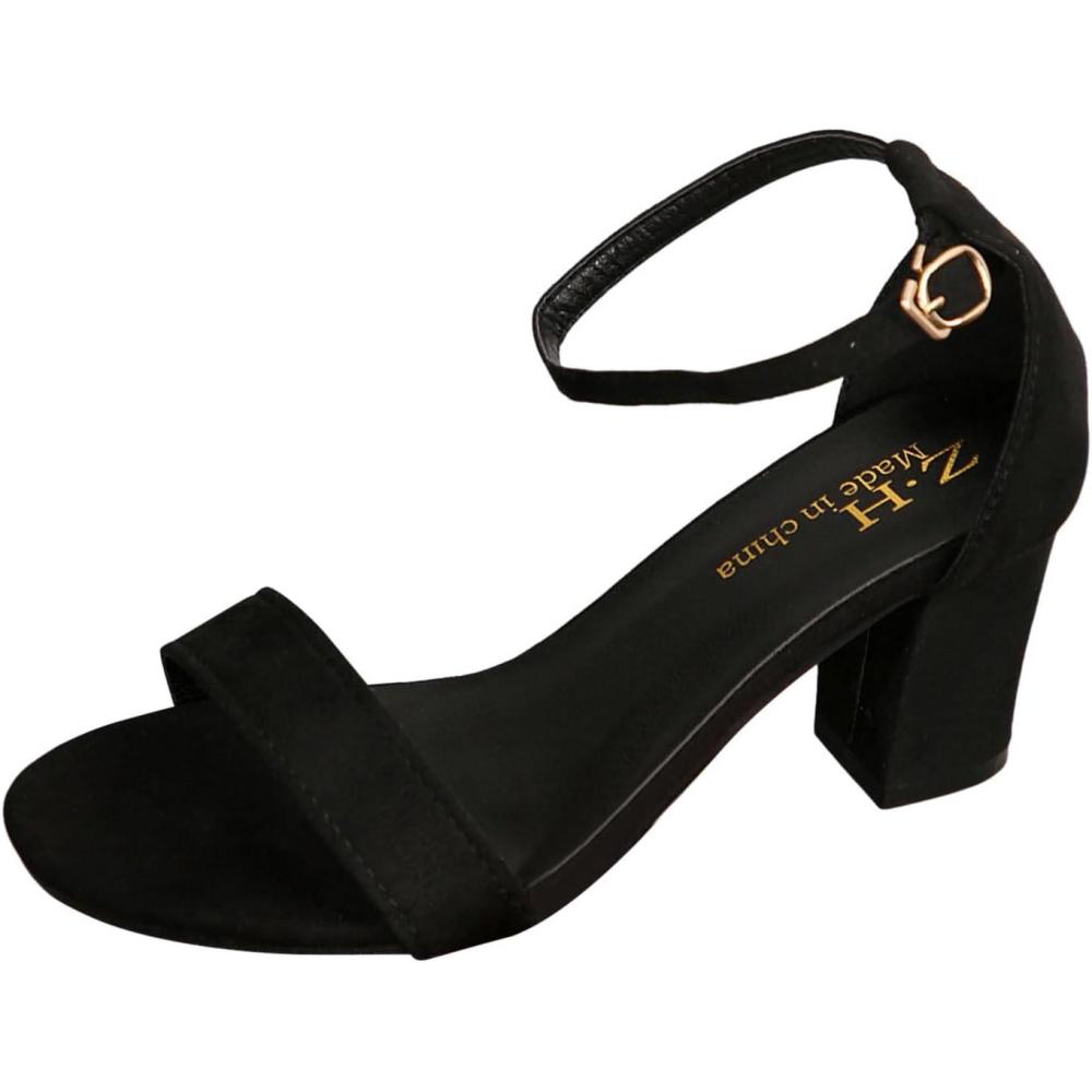 image:imageGnrique Ballerines t Sandales dcontractes semelle souple et lgre style europen et rtro pour femmes grandes tailles Sandales Compenses ConfortLe Noir