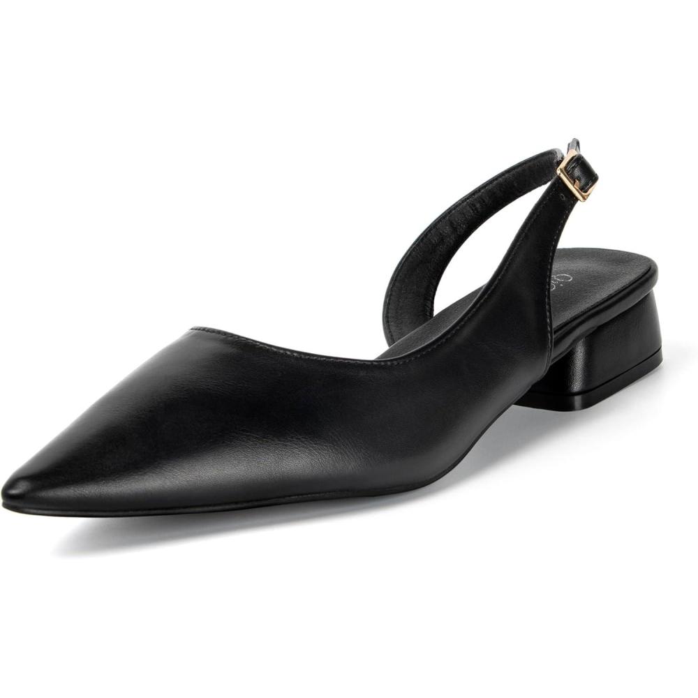image:imageEscarpins Talons pais et pais de 25 cm pour Femmes Bout Pointu ferm Bride la Cheville Chaussures de soire de Mariage pour Femmes Chaussures Bride arrireNoir