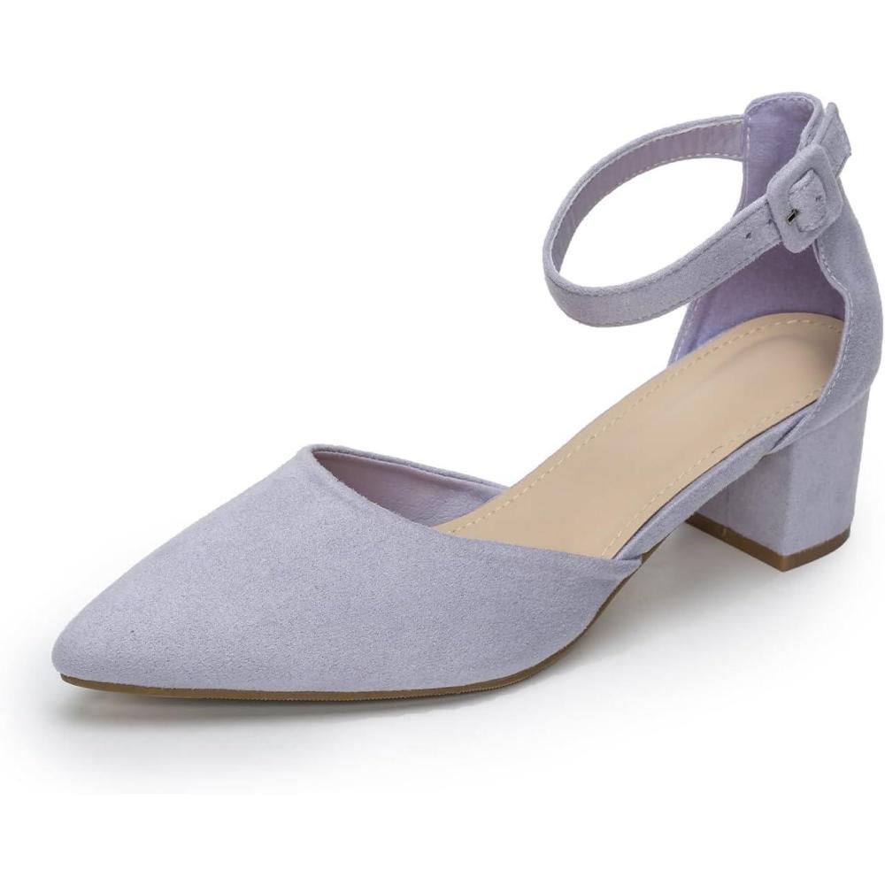 image:imageEscarpins lanires confortables pour femme avec talonDaim Violet