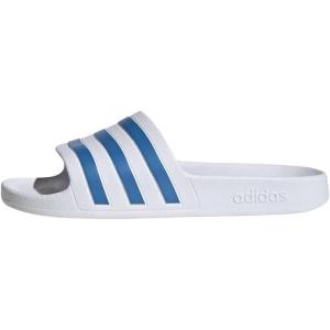 adidas Femme Adilette Aqua Claquettes(Cloud White Blue Fusion Cloud White)