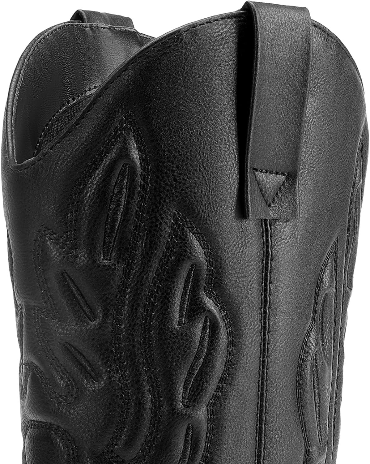image:imageDREAM PAIRS Bottes Femme Classique Bottes Western pour Femmes Confortable Bottines Elgantes DWUMMB2419Tout Noir