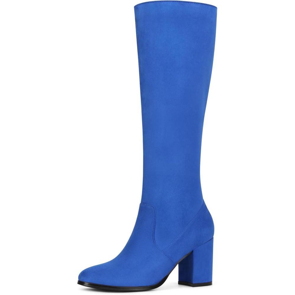 image:imageAllegra K Bottes Hauteur du Genou pour FemmesBleu Marine