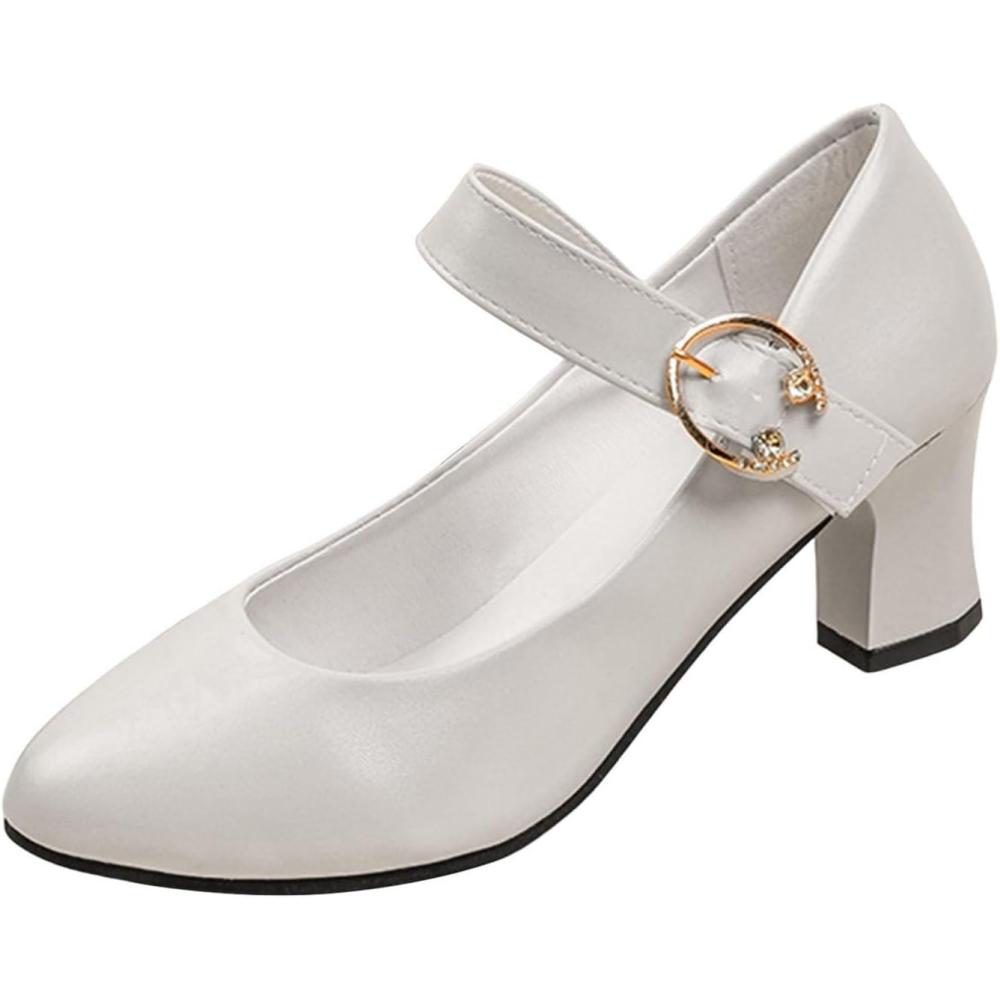 image:imageChaussures traditionnelles pour femme Avec talon pais Chaussures de danse Chaussures de marie Ballerines lgantes Pour Dirndl Chaussures talons Offres spciales Chaussures pourBeige