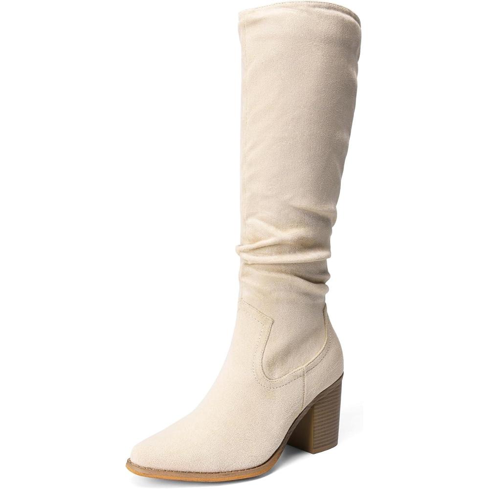 image:imageDream Pairs Bottes miHautes Talon pais pour FemmeBeige