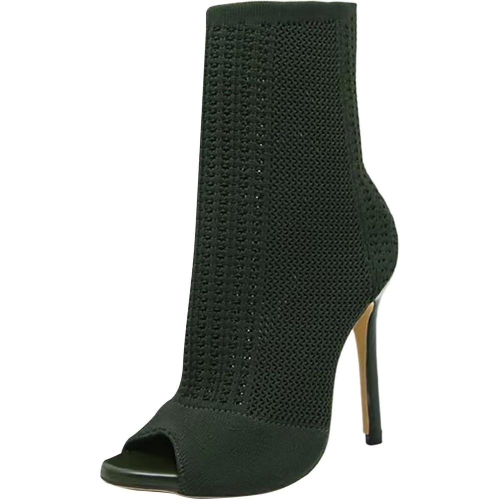 image:imageEscarpins pour femme Talon en forme de nud Pour robe de fte de mariage Sandales sexy talon paisVert