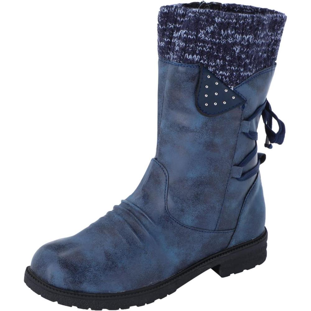 image:imageGenerisch Chaussures dcontractes rtro mimollet pointues pour femmeBleu