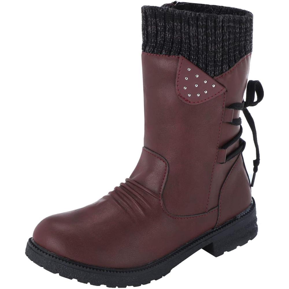 image:imageGenerisch Chaussures dcontractes rtro mimollet pointues pour femmeBordeaux
