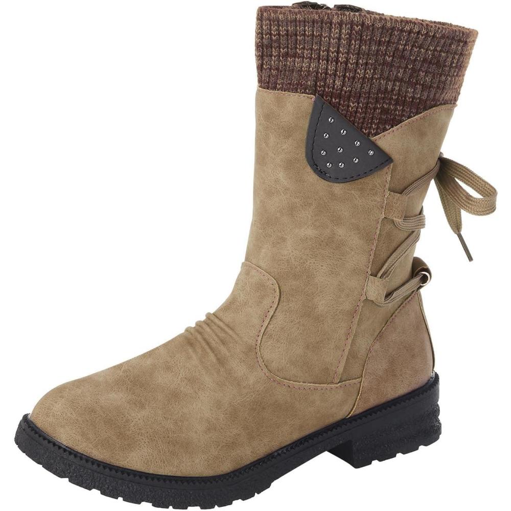 image:imageGenerisch Chaussures dcontractes rtro mimollet pointues pour femmeKaki