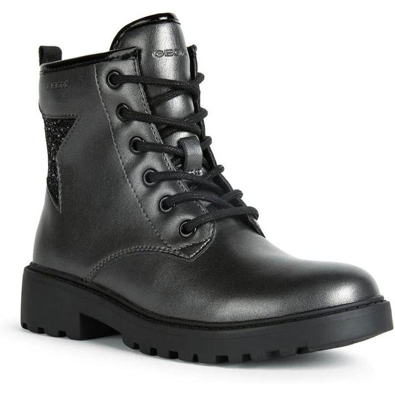 image:imageGeox J Casey Girl G BottinesFilleDk Grey Black