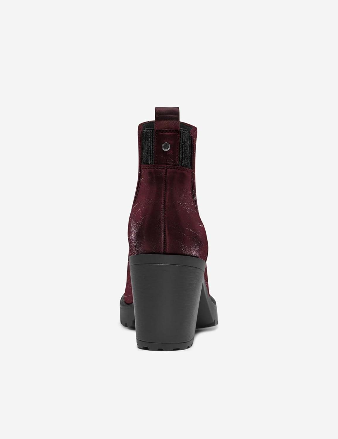image:imageONLY Women Chelsea Boots with Heel Ankle Shoes Bootie Boots Without Closure ONLBARBARABordeaux