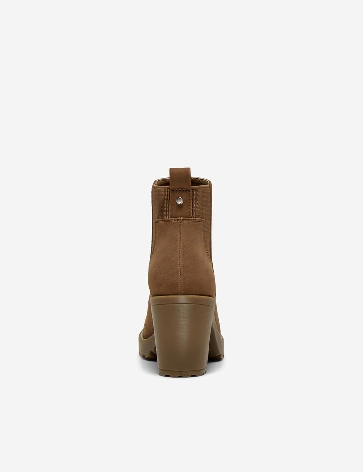 image:imageONLY Women Chelsea Boots with Heel Ankle Shoes Bootie Boots Without Closure ONLBARBARACognac
