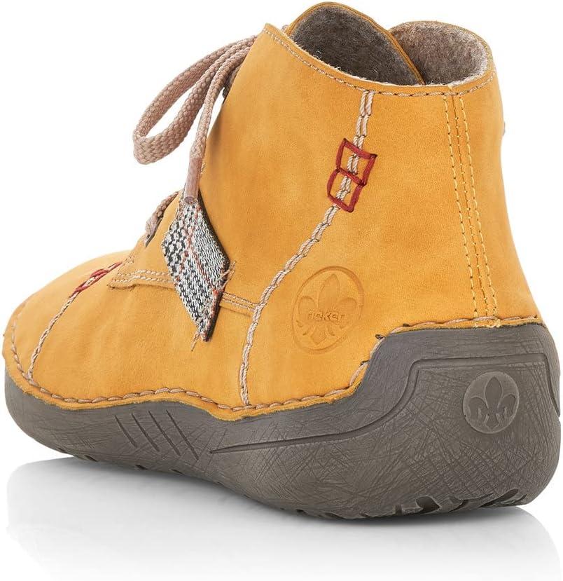 image:imageRieker Femme Chaussures Lacets 52543 Dame Chaussures ConfortablesJaune