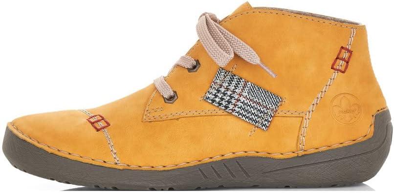 image:imageRieker Femme Chaussures Lacets 52543 Dame Chaussures ConfortablesJaune