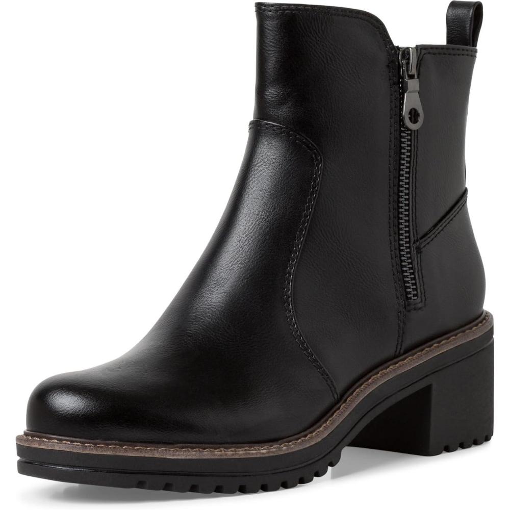 image:imageMARCO TOZZI Marco Tozzi Bottines Zippes pour Femme 22543043 Botte tendanceFemmeNoir
