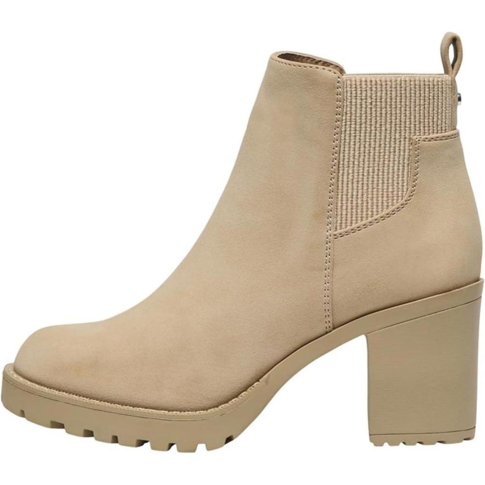 image:imageONLY Women Chelsea Boots with Heel Ankle Shoes Bootie Boots Without Closure ONLBARBARABeige