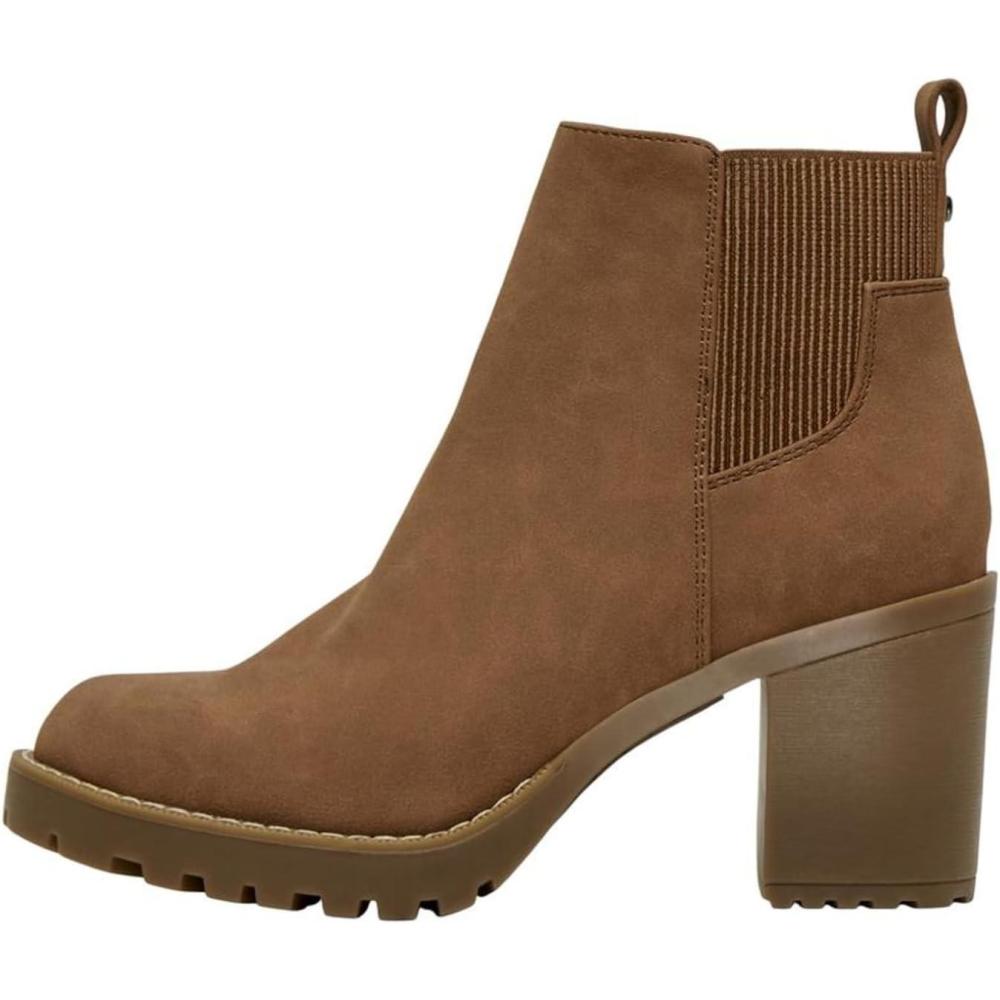image:imageONLY Women Chelsea Boots with Heel Ankle Shoes Bootie Boots Without Closure ONLBARBARACognac