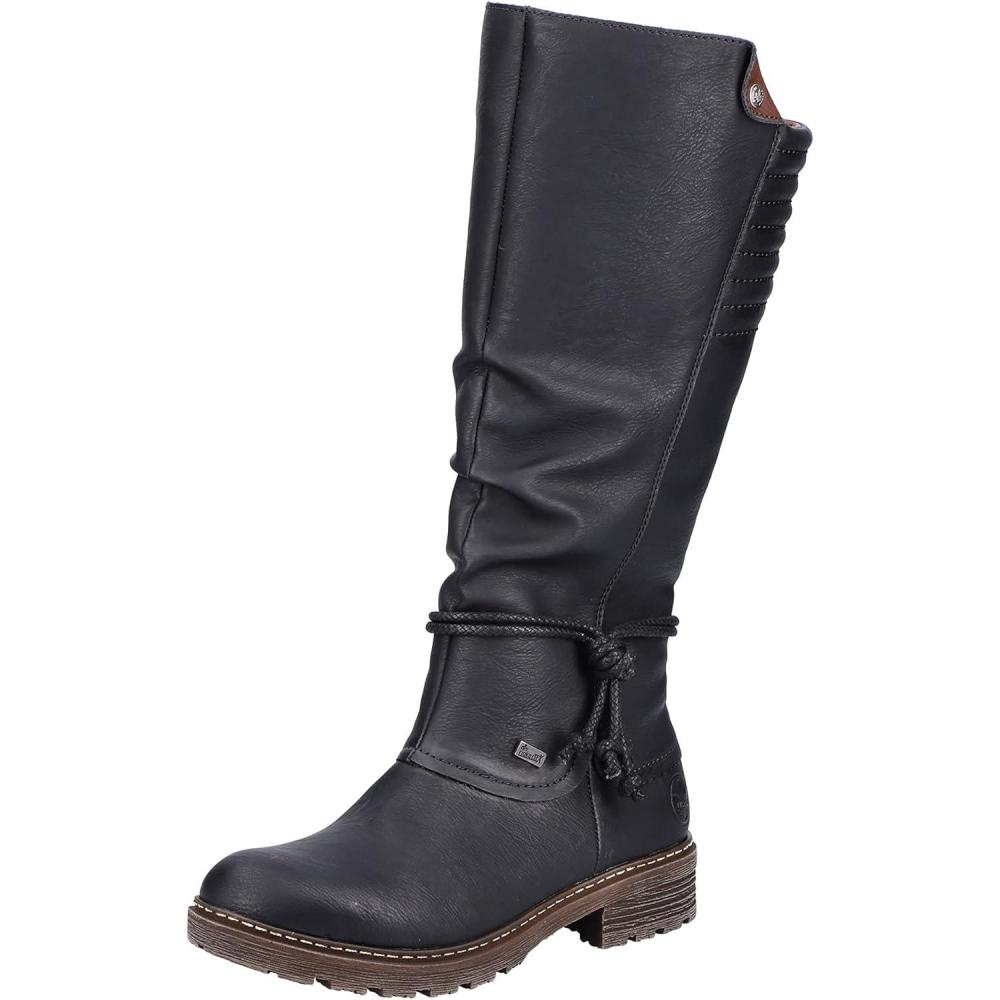 image:imageRieker Z4776 Bottes montantesFemmeNoir