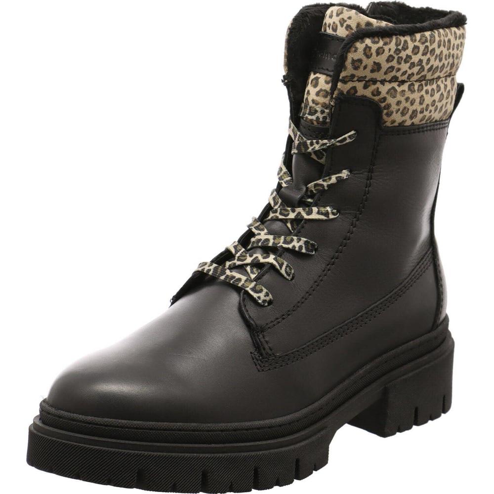 image:imageTamaris Bottes Hautes en Cuir FemmeBlk Lea Leo