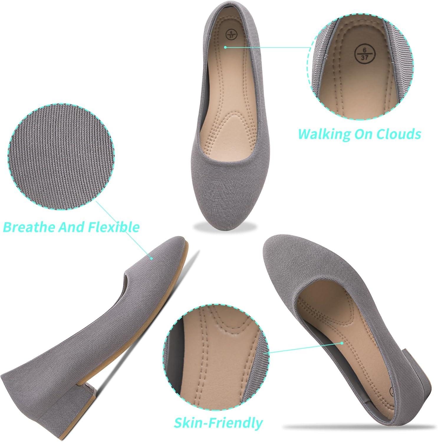 image:imageALTOCIS Escarpins talons pais pour femme lgants Bout rond Plateforme basse Chaussures de bureauGris