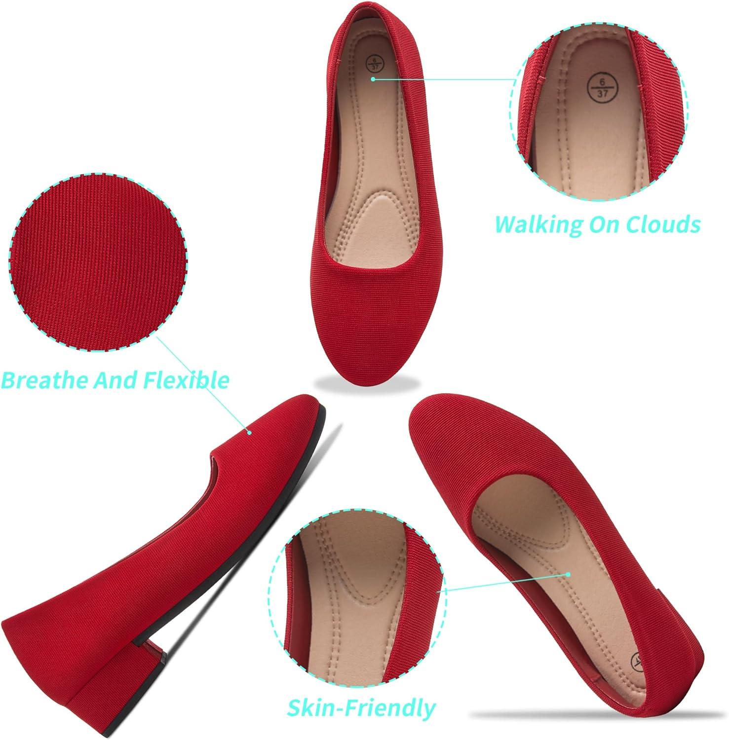 image:imageALTOCIS Escarpins talons pais pour femme lgants Bout rond Plateforme basse Chaussures de bureauRouge