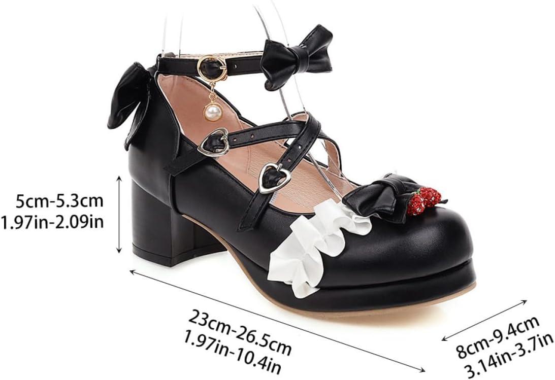 image:imageChaussures Femme lgantes avec Nud Dcoratif Talon pais Confortable pour Quatre Saisons Escarpins Mode Ville Style Simple et Raffin