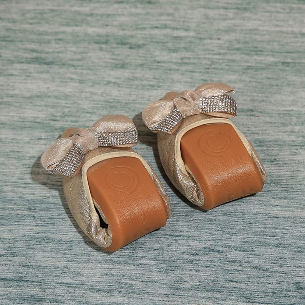 image:imageMACHSWON Ballerines plates scintillantes et confortables bout pointu avec nud papillon pour femmeGold01