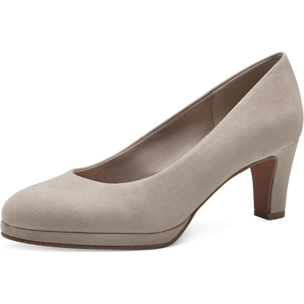 image:imageMARCO TOZZI Escarpins Femme Talon Conique VgansBeige