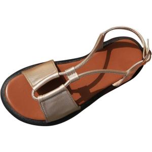 2025 Sandales Femmes Été Confortable Mules en Cuir pour Femme Cadeau Ventes Flash de Printemps Été Sabot Chaussures Compensées Plateforme Orthopédique Sandale Pantoufles Sandales de Marche Pas Cher(Or)