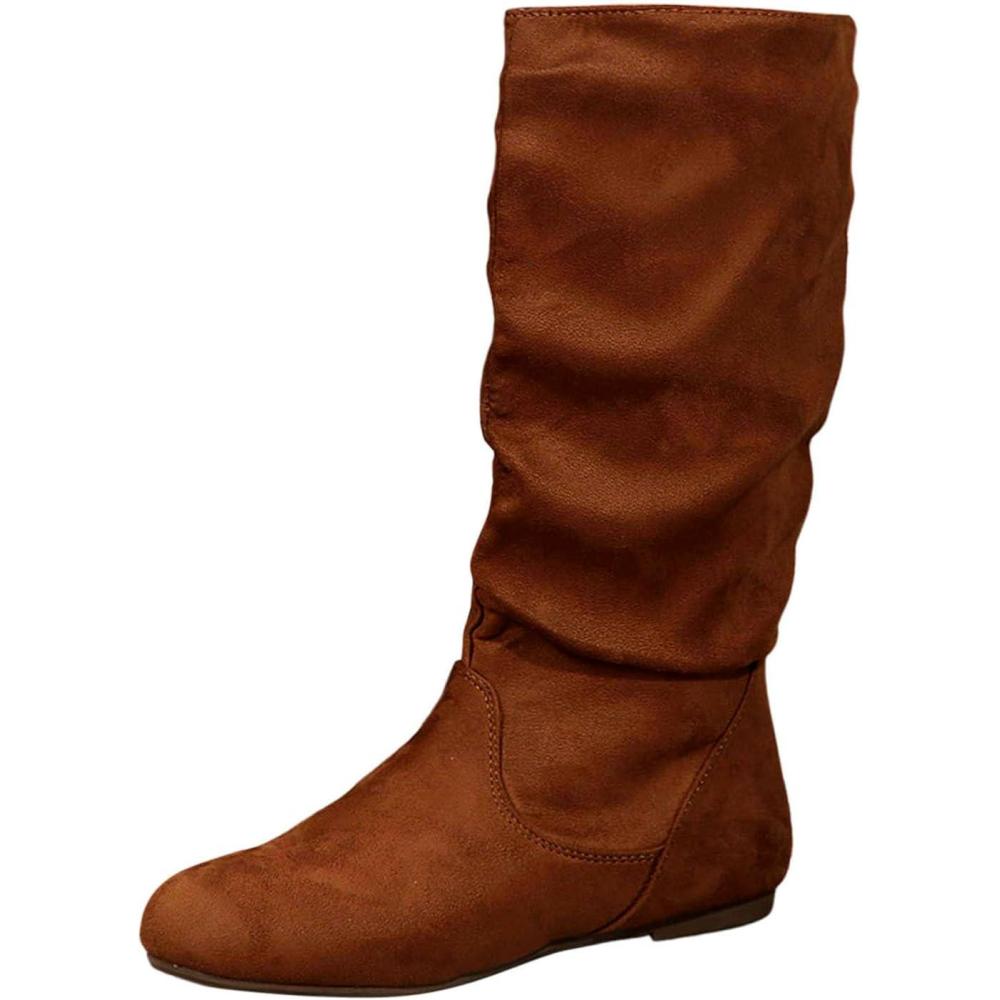 image:imageGnrique Botte Femme Hiver Noires Fourres Cuissarde Blanc Confort Hiver Bottes Chaussures Mi Mollet Sexy Haute Chaussure Vintage Talon Cuissardes Confort Chic Moto Botte BottineBrown